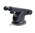 Universal telescopic car phone bracket with adjustable arm on vehicle dashboard