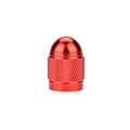 Aluminium alloy mountain bike tyre valve cap in choice of five colours.