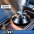 Black butterfly-shaped car aromatherapy diffuser with USB cable and 50ml essential oil bottle