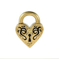 A pair of heart-shaped stud earrings in stainless steel with a choice of gold or steel electroplated colour.