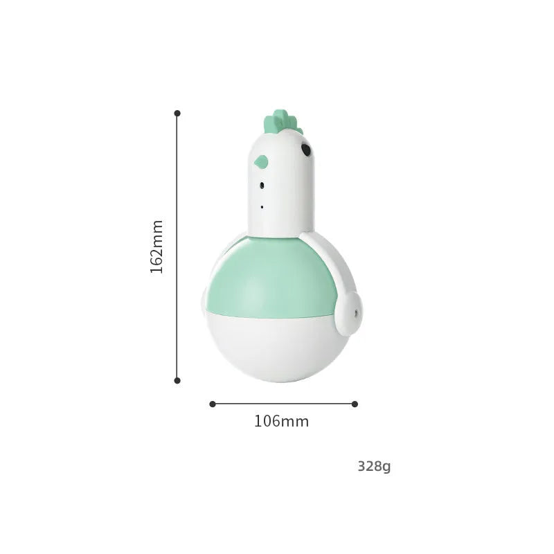 Green or orange electric cat toy with chicken and glass laser featuring automatic motion activation