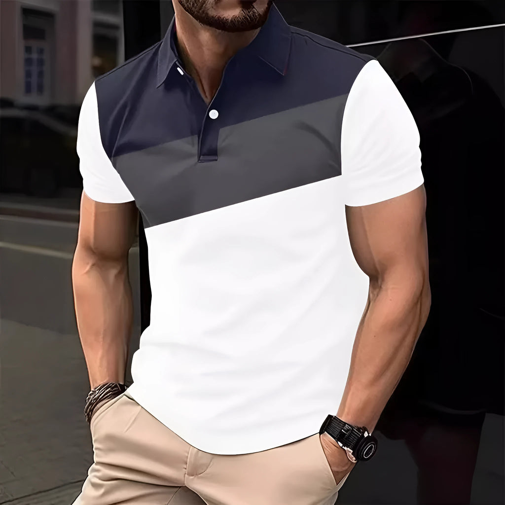 Men's loose fit 3D digital printed short sleeve t-shirt in colour LM-PL047 on pearl cotton fabric.