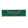 DDR4 laptop to desktop memory adapter card with electrostatic packaging and included memory stick