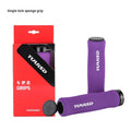 Soft sponge mountain bike handle grip cover pair in black, purple, or biange colours