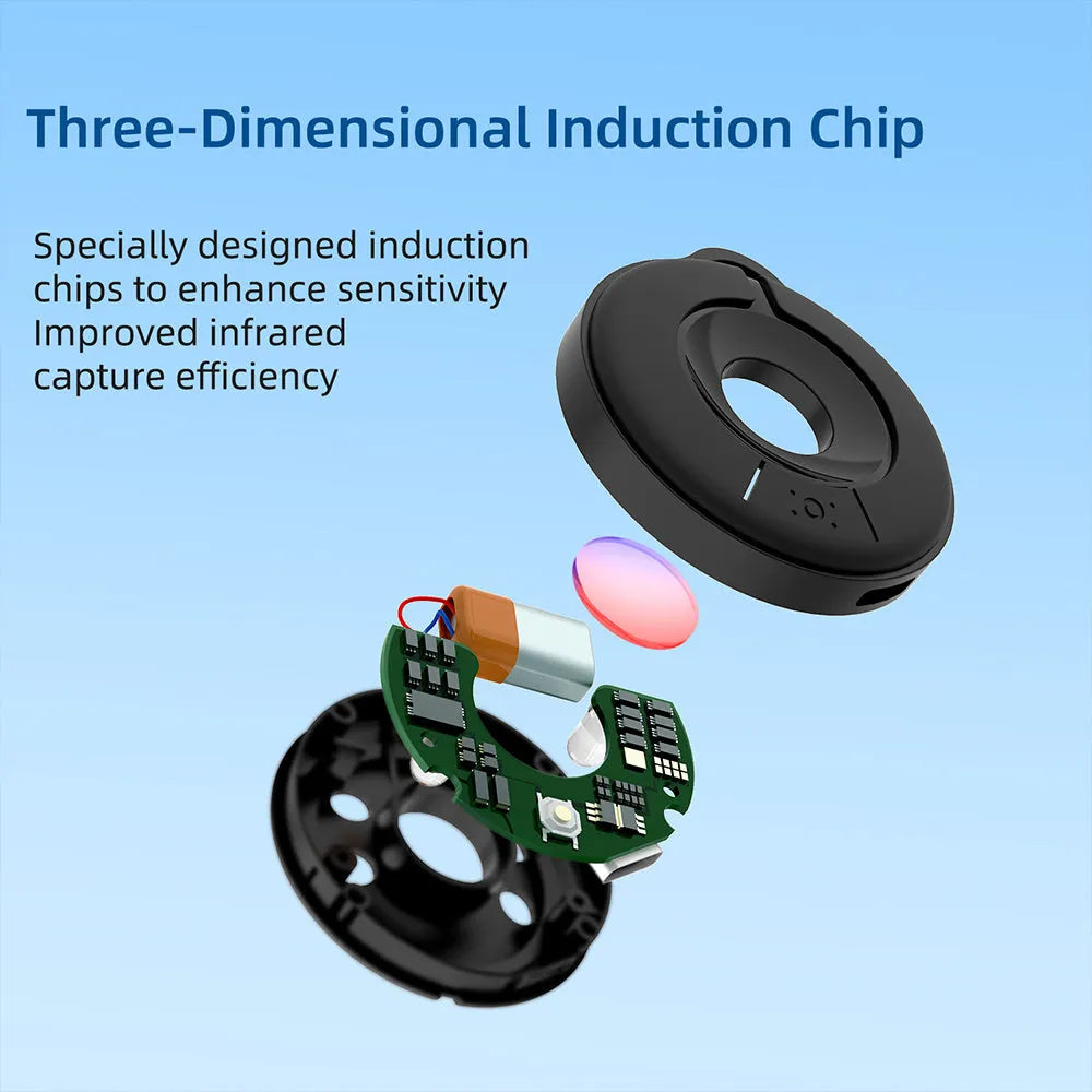 Compact infrared camera detector device for finding hidden surveillance cameras with 5 metre detection range