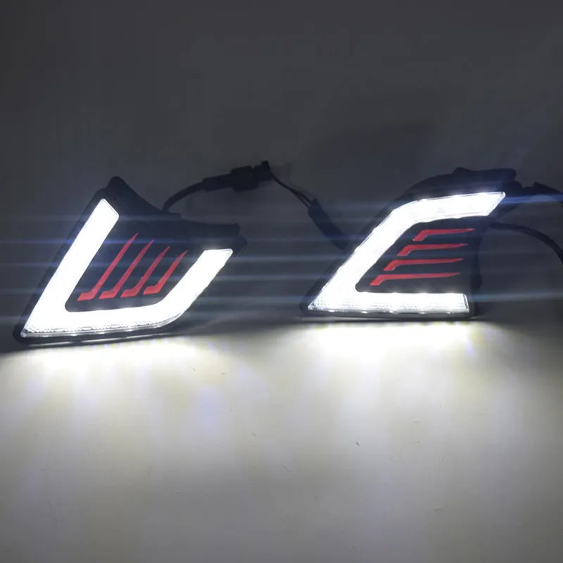 Black ABS fog light LED day light for Toyota Hilax with 12V 1W LED