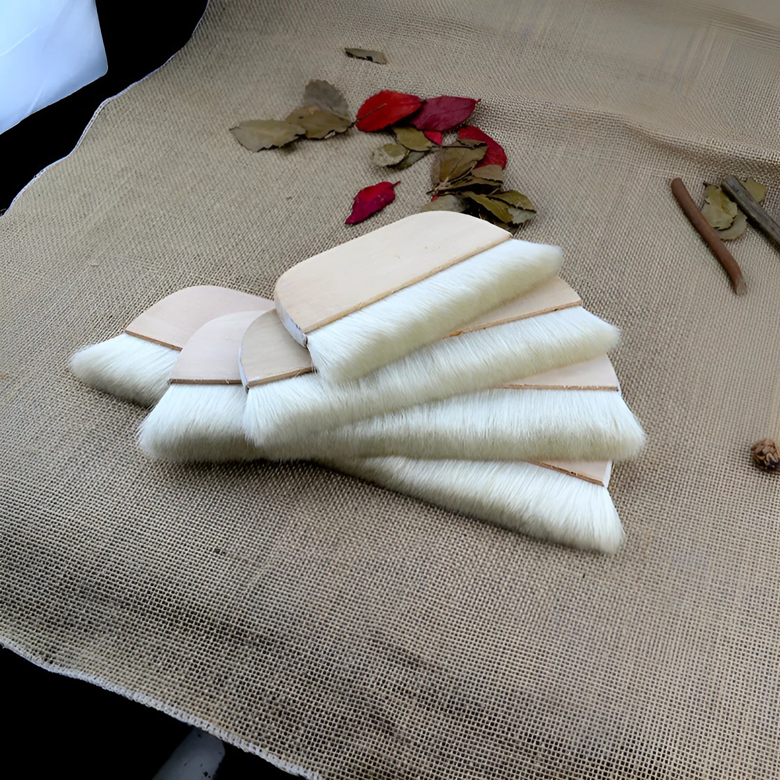 Wool brush for mounting paste boards in picture colour with size options from 8 to 14 inches