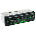 Car radio MP3 player unit with display, control buttons, USB port, and TF card slot