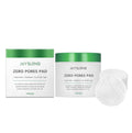 Open pack showing stack of 70 round, pre-moistened exfoliating and moisturising skincare pads.