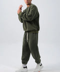Men's polar fleece winter sports suit with long sleeve top and trousers in multiple colours.