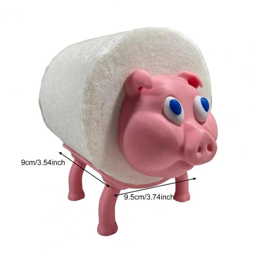 Creative animal dog toilet tissue holder in solid colour, size 8cm by 10.5cm, lightweight paper stand