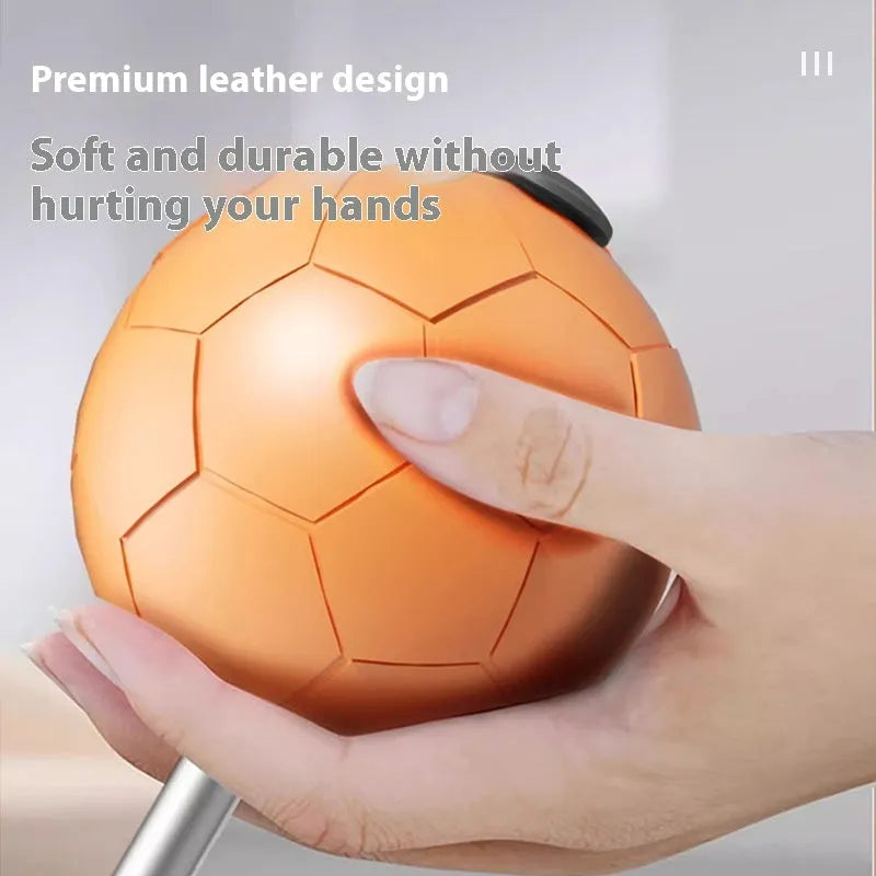 Vertical floor-standing boxing reaction speed ball punching mitts in orange and grey colours