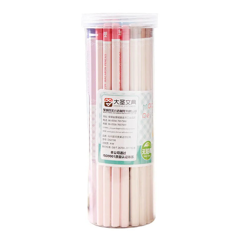 Basswood six-angle technical drawing pencil with HB lead for thermal transfer applications