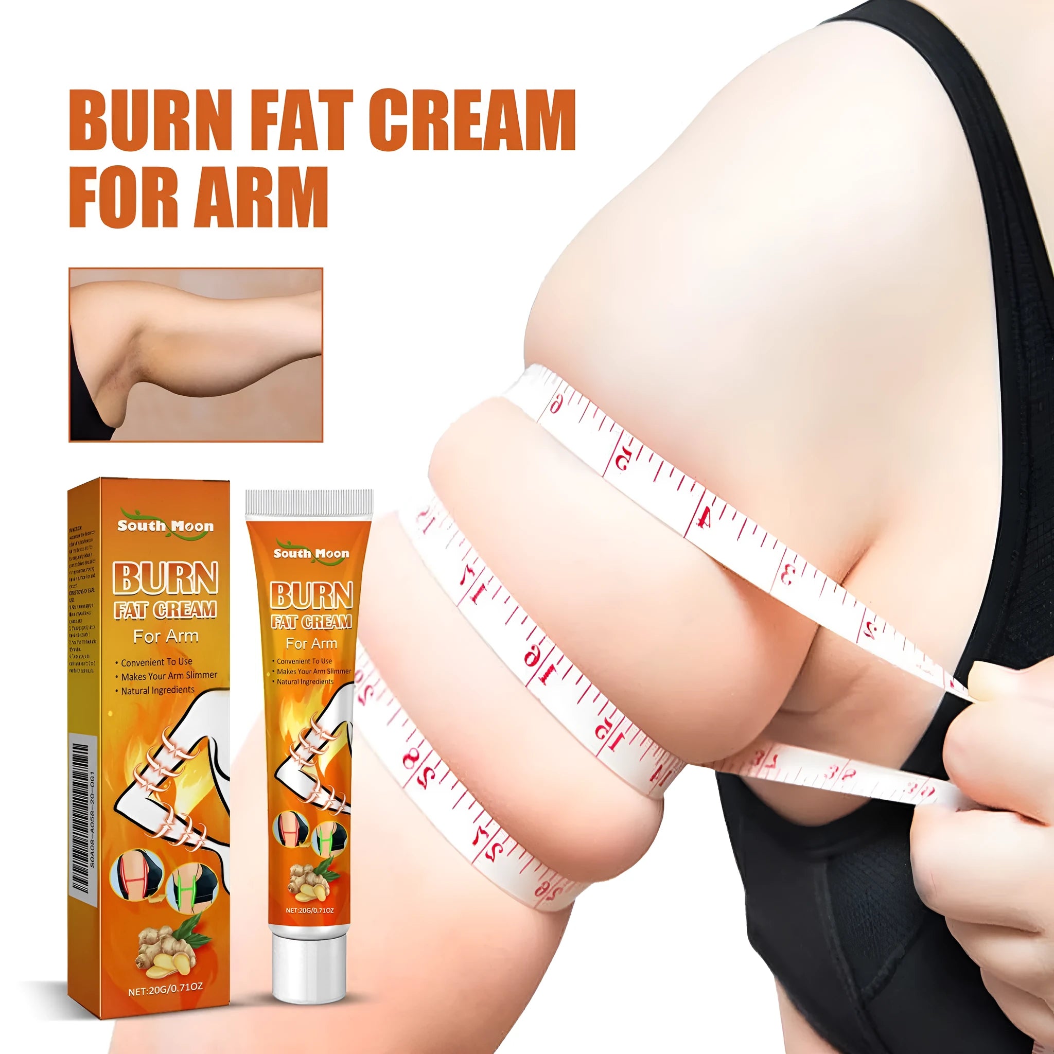 20g herbal body care cream tube with Sophora flavescens and medlar extracts