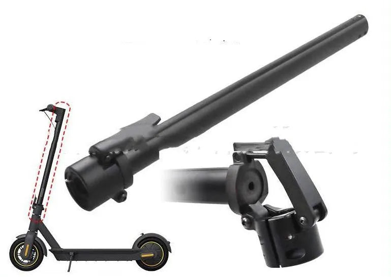 Black folding upright pole accessory for Nanbo No. 9 electric scooter.