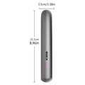 Moon shadow grey wireless hair straightener with ceramic tourmaline plates and temperature control