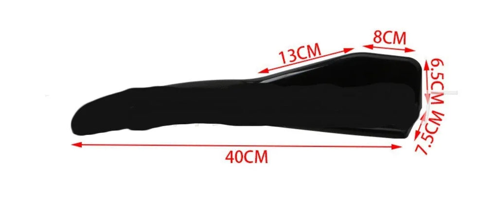ABS car front and rear deflector light for General Motors vehicles in bright black finish