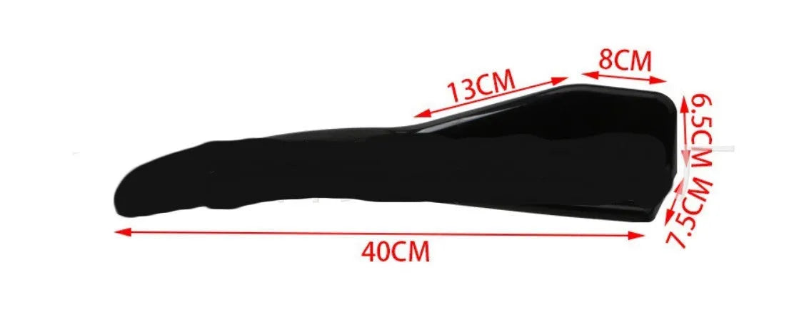 ABS car front and rear deflector light for General Motors vehicles in bright black finish