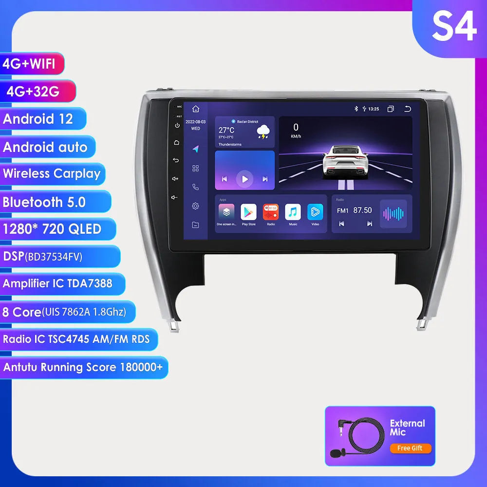 10-inch car navigator and MP5 all-in-one unit for Toyota Camry dashboard