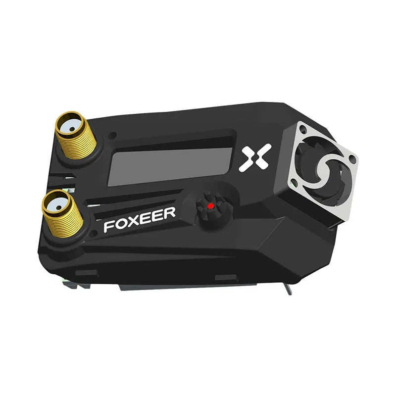 Wildfire black FPV goggles with dual receiver system weighing 58g for Fatshark and Flying Shark compatibility