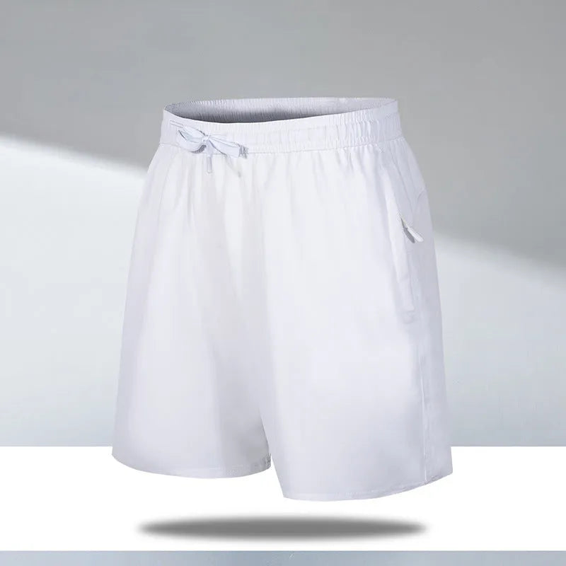 Men's quick-dry polyester beach shorts in loose fit with micro-elastic construction