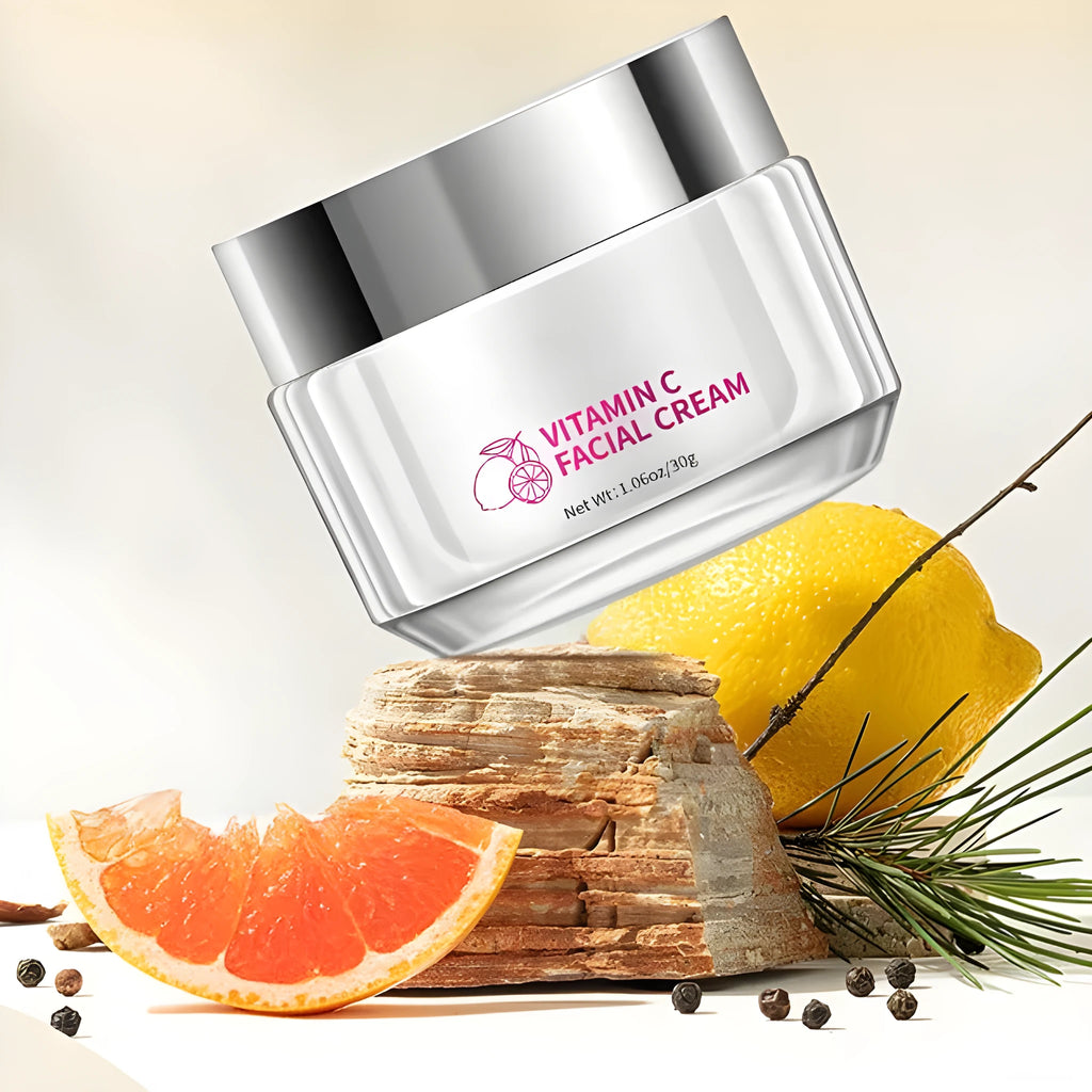 30g vitamin C face cream jar with universal skin type formula