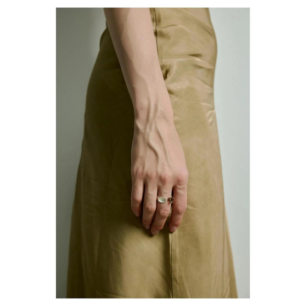 Alloy ring and bracelet set with diamond-shaped stewed pork design and electroplating finish