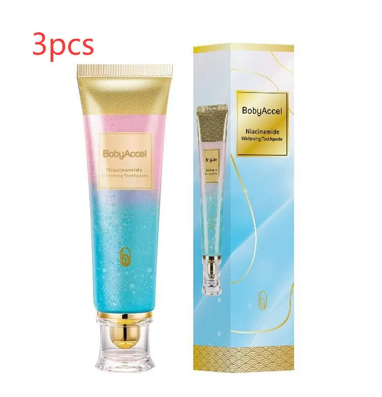 Nicotinamide whitening toothpaste tube with 100g net content for adult dental care