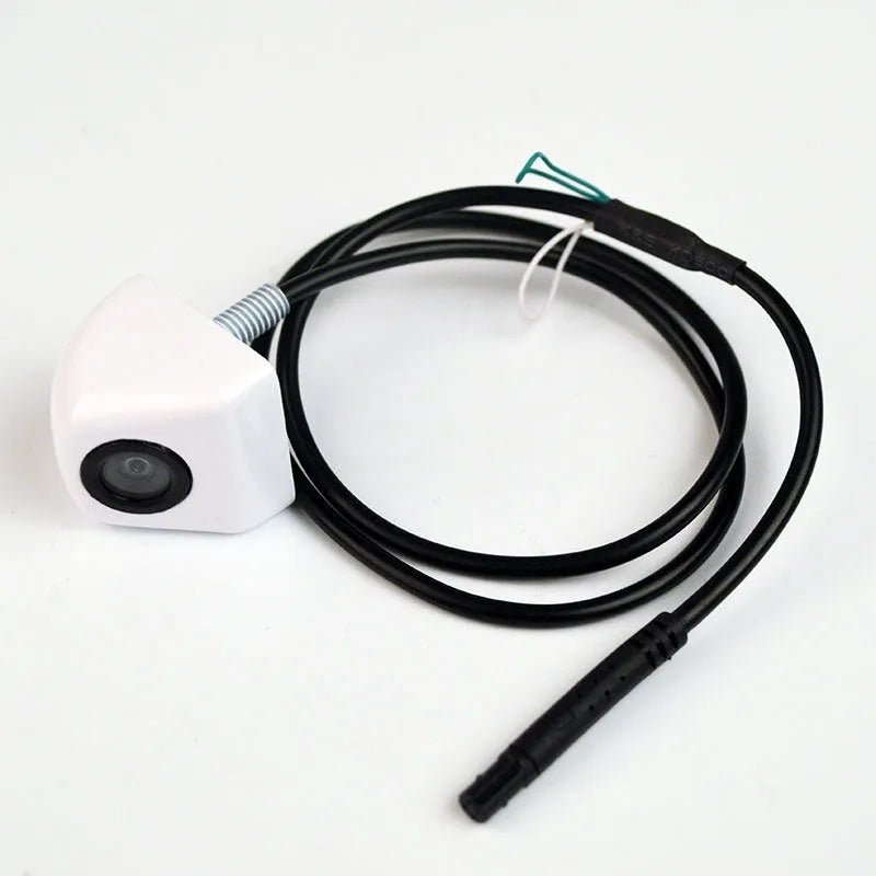 HD car night vision waterproof rearview camera with metal shell in black, silver, white or chrome finishes