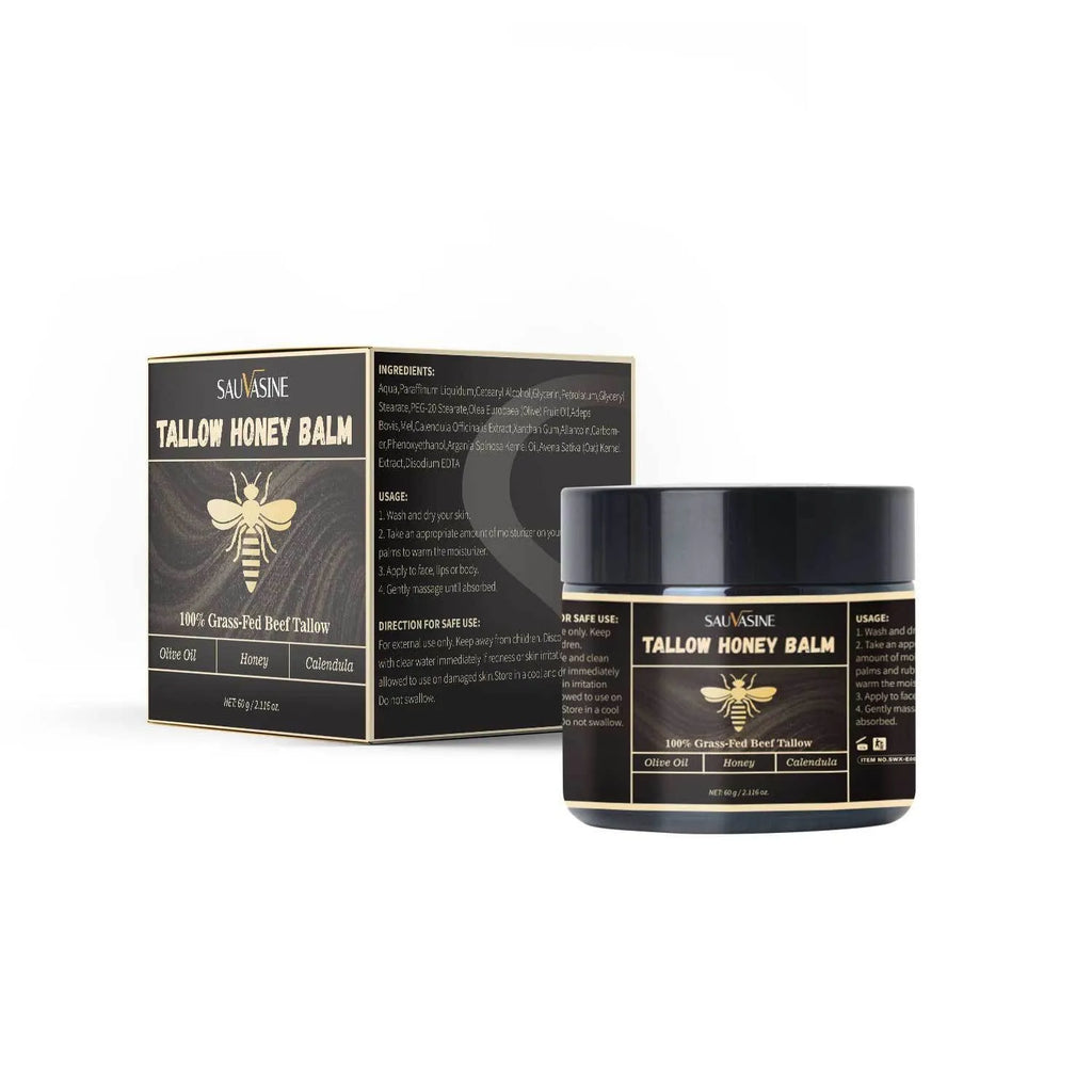 Glass jar of Butter and Honey facial cream with 60g net content