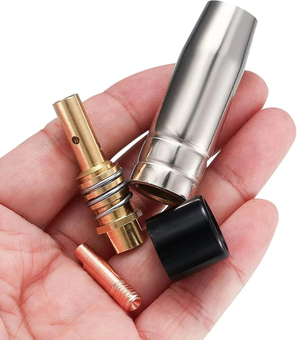 Welding fittings conductive nozzle protection suit 25-piece copper set with 15 conductive nozzles and 19mm length
