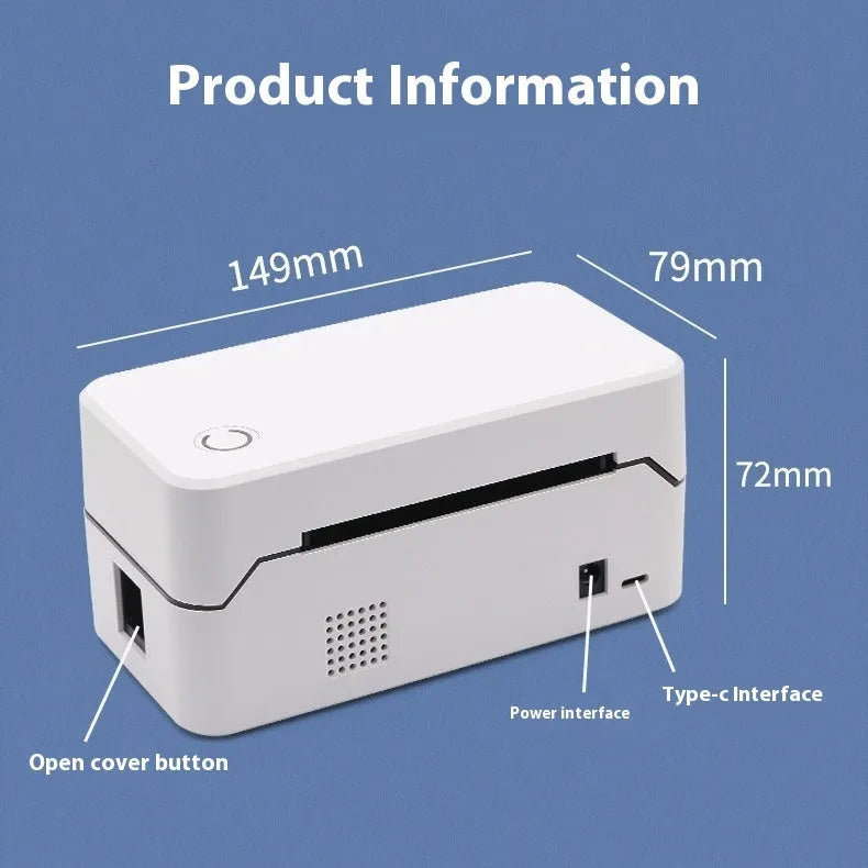 Thermal Express Single Electronic Surface Printer TDL401H USB Bluetooth compact design