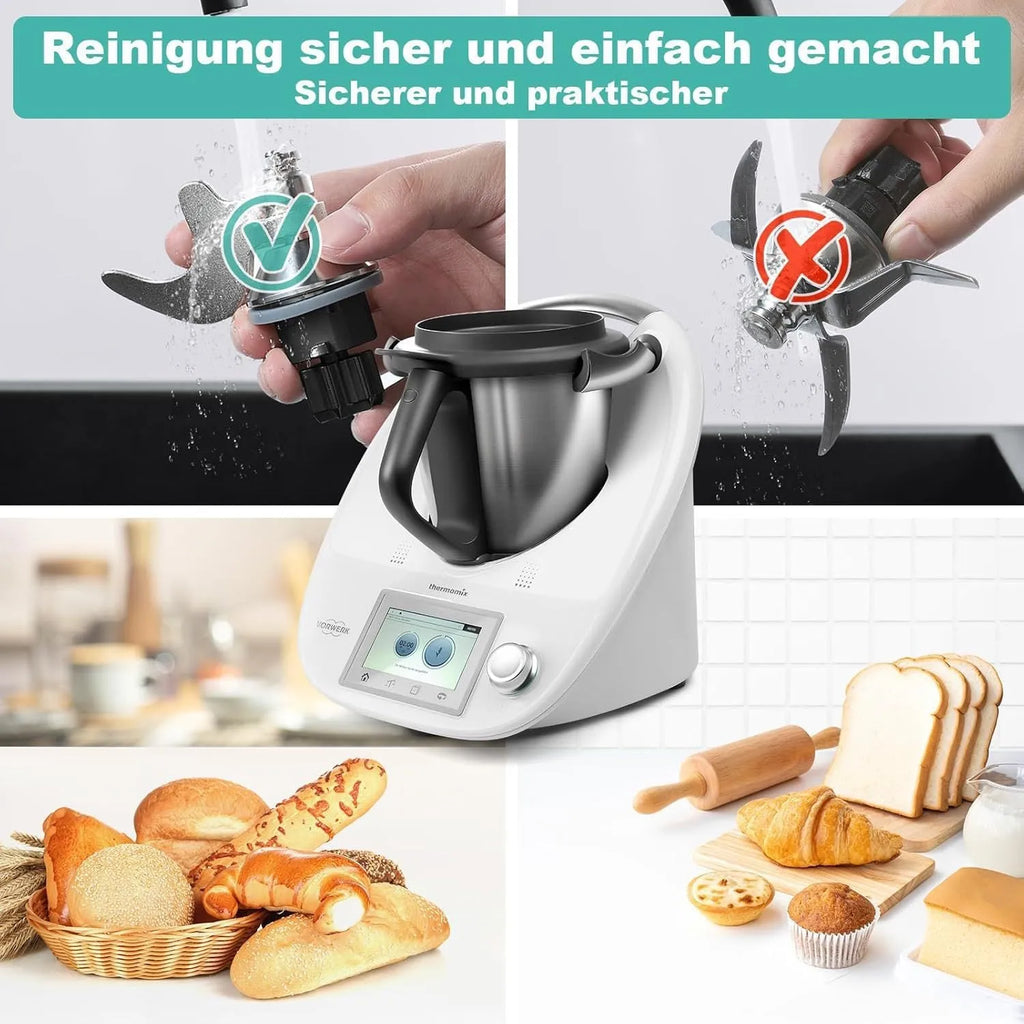 Ceramic dough knife replacement accessory for Thermomix TM6 and TM5 cooking machines