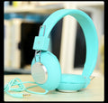 Wired head-mounted sports earphones with 3.5mm plug in multiple colour options