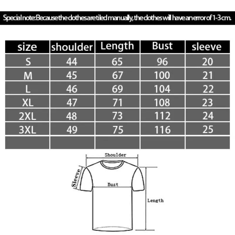 Black men's loose-fit T-shirt with a 3D cartoon print on the front