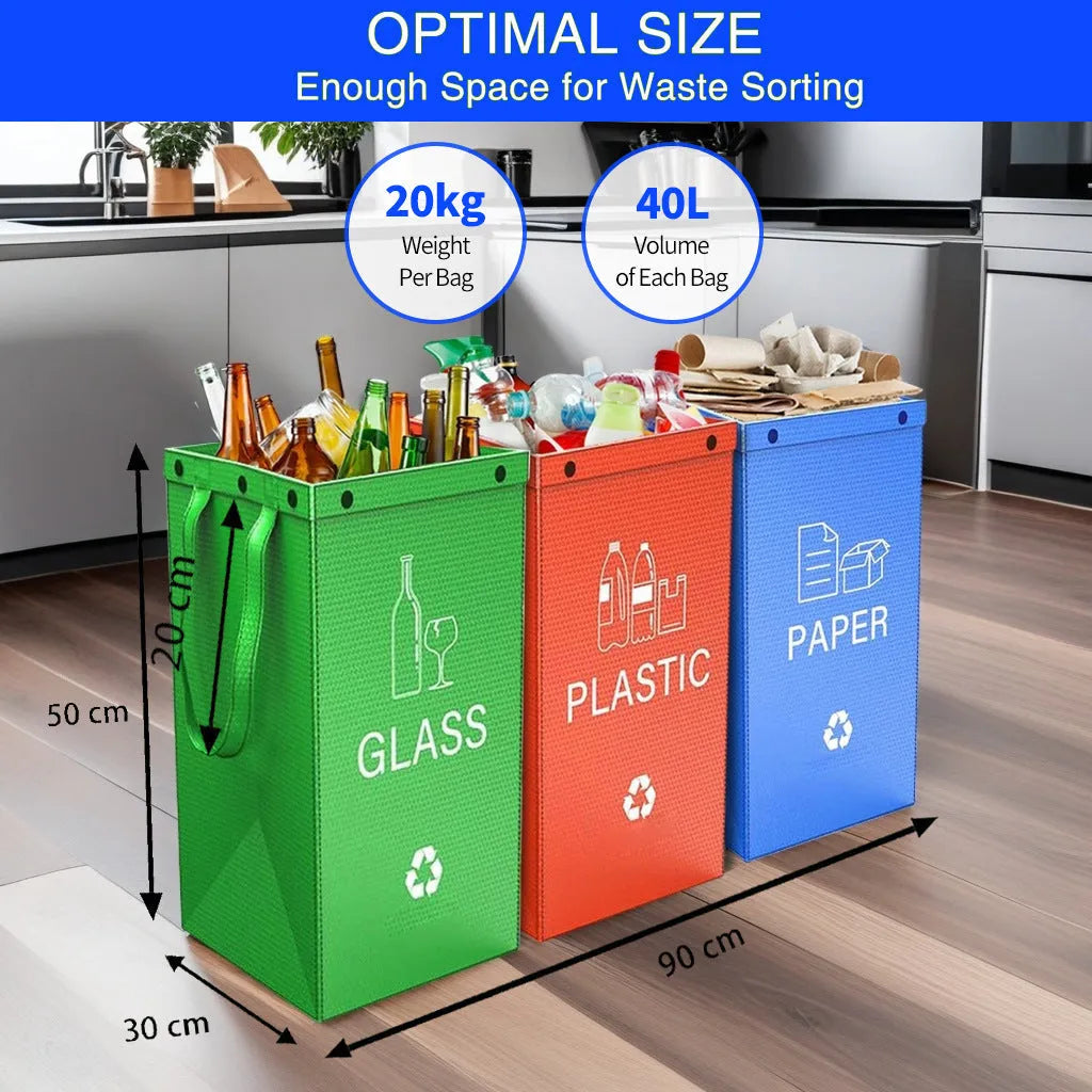 40 litre reusable household rubbish bin in PP plastic available in multiple colours