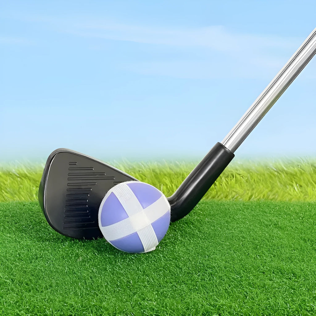 Metal golf club set with adult and children's options for outdoor family sports practice