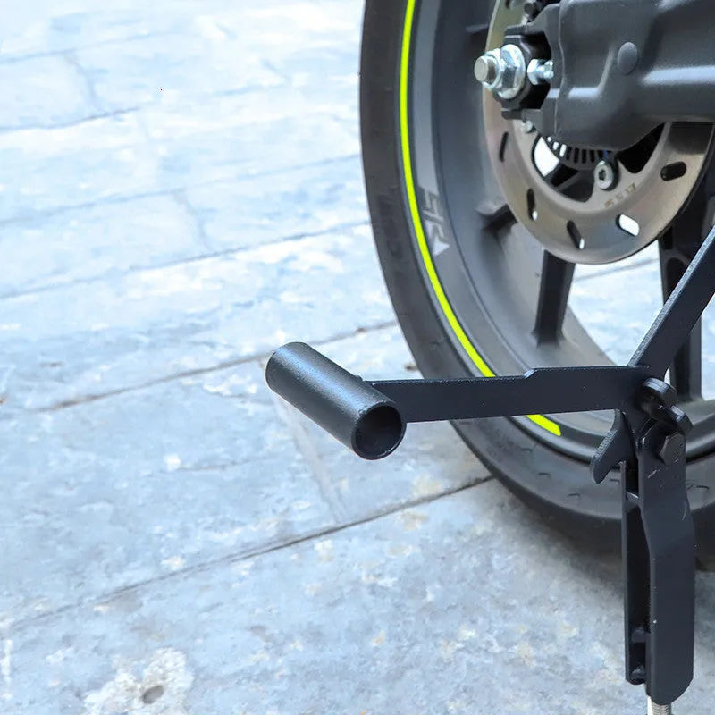 Black folding iron labour-saving rear wheel lifting frame for motorcycles and heavy locomotives model B0303-1