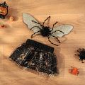 Black suit Halloween costume for dogs in polyester fabric available in multiple sizes