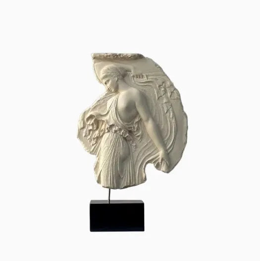 Italian-style wine goddess ornament sculpture in synthetic resin, 35cm height modern decor