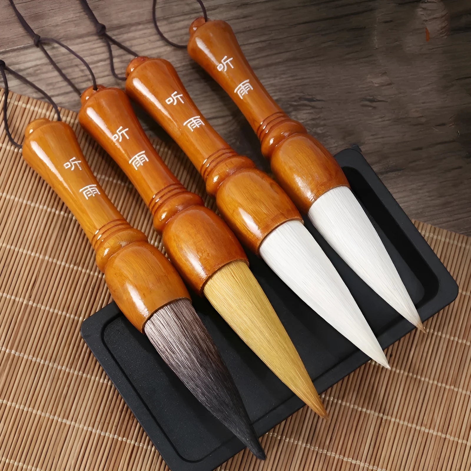 Large traditional Chinese writing brush with mixed hair for calligraphy and painting