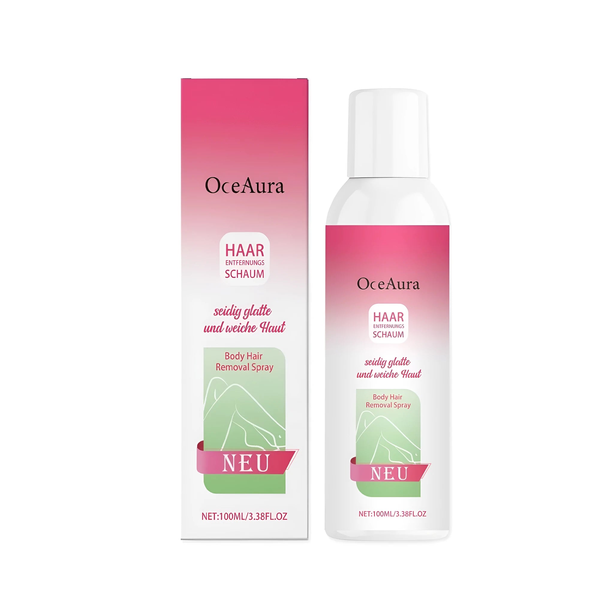 100ml body hair removal spray bottle with depilatory formula for convenient application
