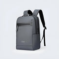 Graphite grey Oxford cloth business backpack with external USB charging port.