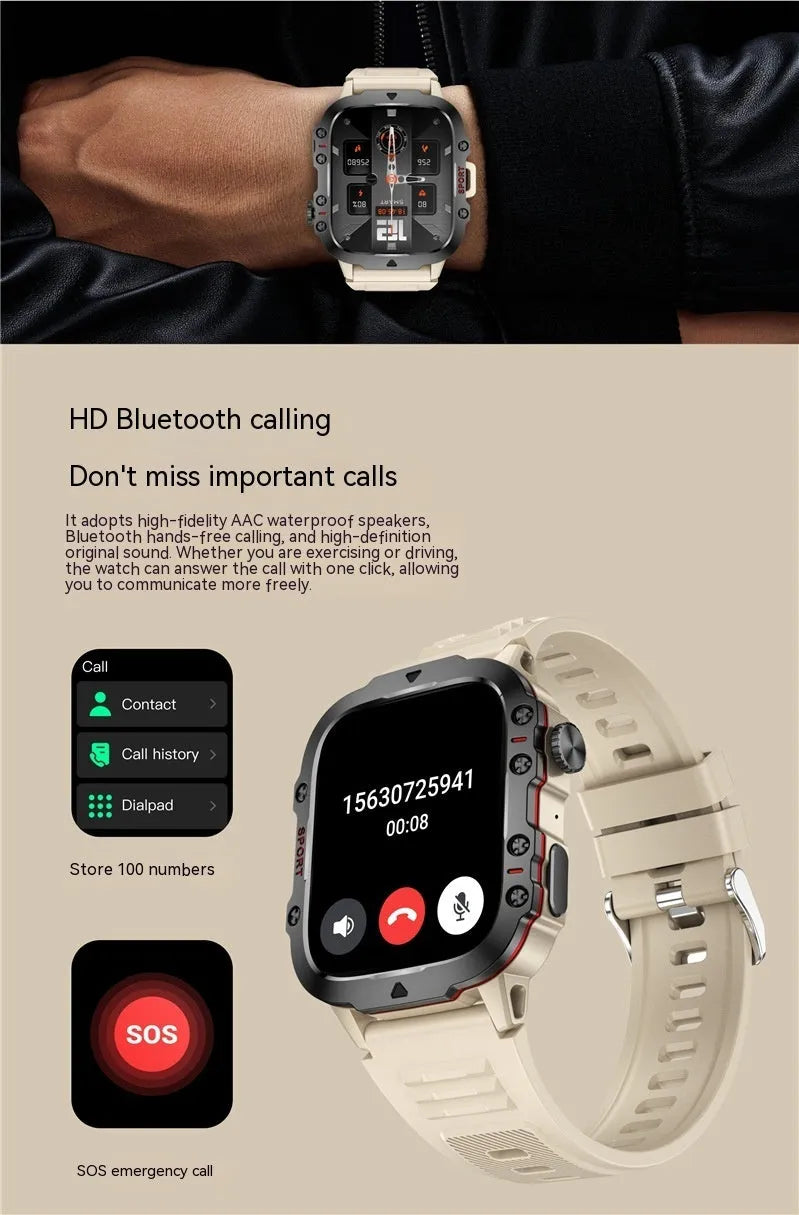 QX11 Smart Bluetooth Watch with TFT screen showing fitness metrics on black zinc alloy case