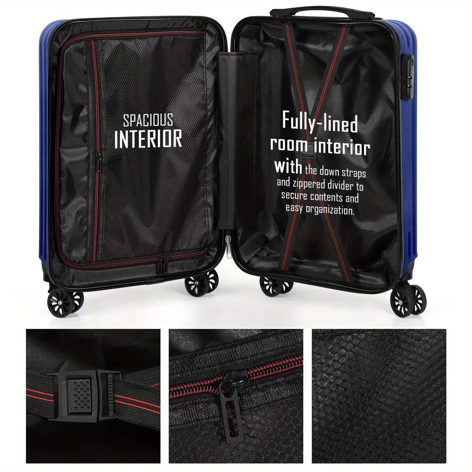 Grey aluminium alloy two-piece luggage set with main trunk and smaller mini box