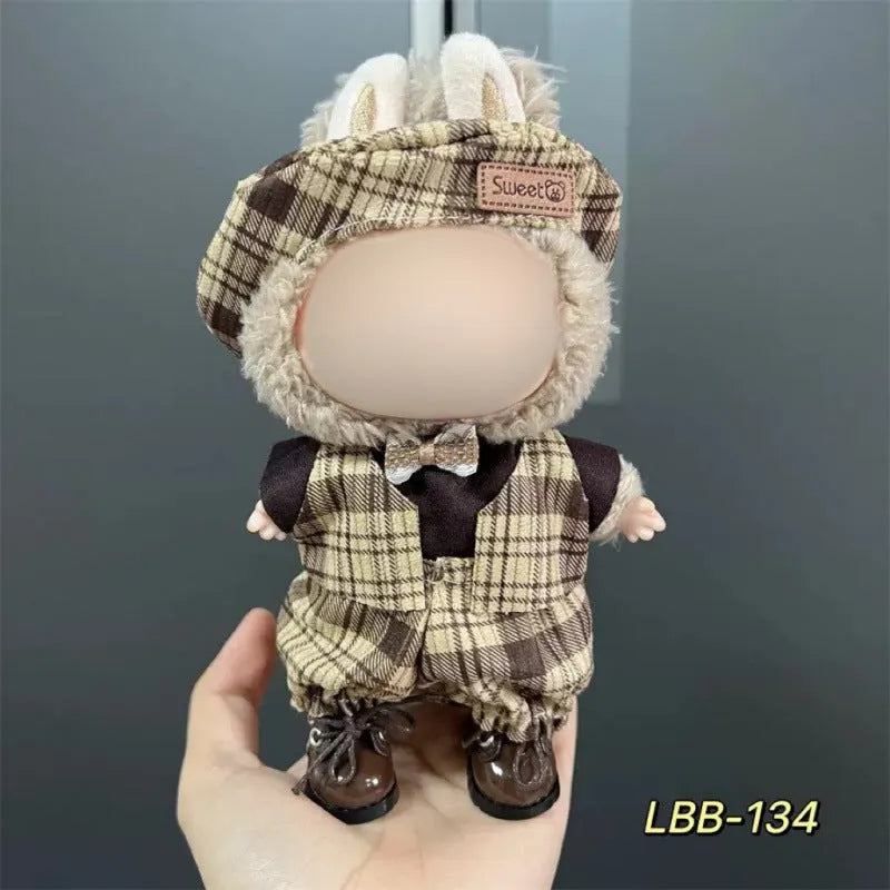 17cm plastic doll costume for vinyl figurines in multiple LBB design styles