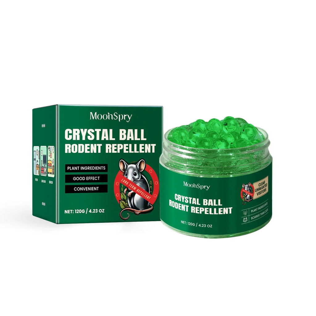 60ml rat repellent spray bottle with botanical essential oil formula for home and car use.