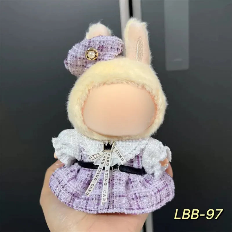 17cm plastic doll costume for vinyl figurines in multiple LBB design styles