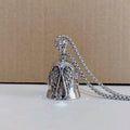 Vintage-style white angel wings necklace and keychain made from alloy.