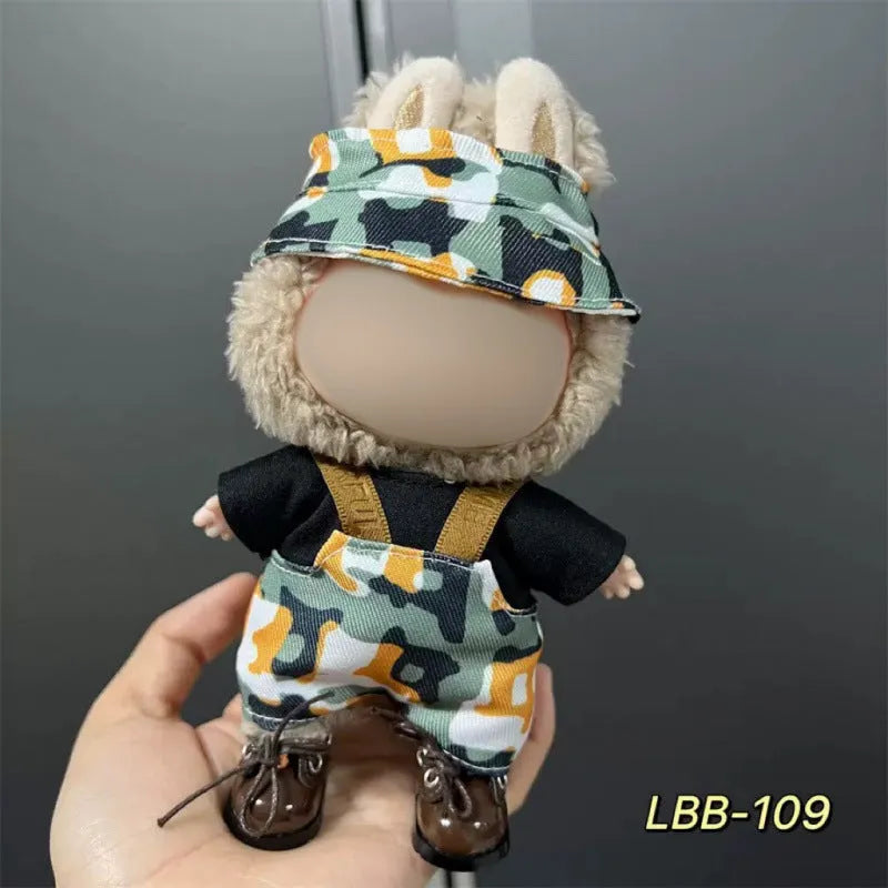 17cm plastic doll costume for vinyl figurines in multiple LBB design styles